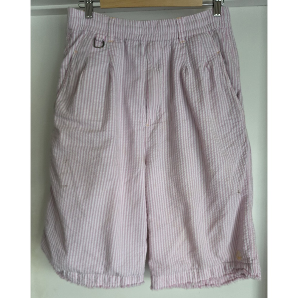 Drew House Men's Striped Cotton Shorts Size M Pink White 30W